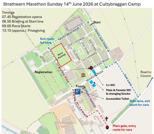 Map of Cultybraggan camp