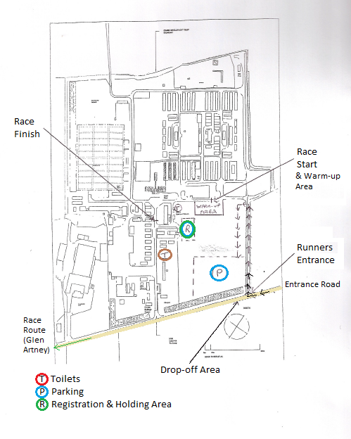 Cultybraggan Camp Map