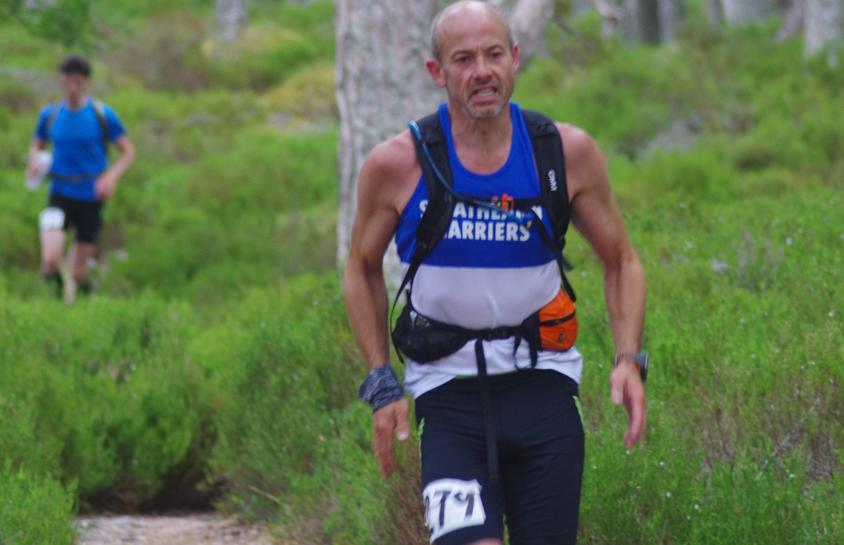 Doug Flint working hard in Rothiemurcus